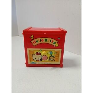 VINTAGE Sanrio Original Hello Kitty RED Drawer Trinket Jewelry Box Chest Dresser